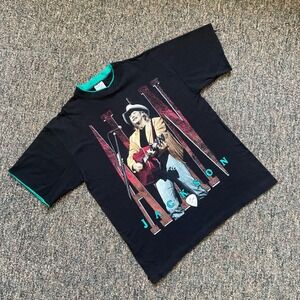 Vintage Alan Jackson 1992 Tour Shirt Mens XL Premier Sportswear Teal Trim USA